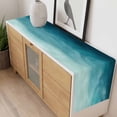 thumbnail image 4 of Blue Teal Ombre Table Runner - 72 Inch Long, Kitchen Dining Table Runner Dresser Scarves, Coastal Beach Modern Abstract Art Farmhouse Decor for Coffee Tables Wedding Party Banquet, 4 of 8