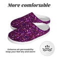 thumbnail image 6 of Haiem Colourful Glitter Print Women's Fuzzy Memory Foam House Slipper Cozy Home Footwear Non-slip Winter Slippers-42/43, 6 of 7