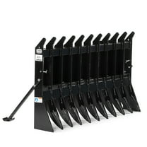 Titan Attachments Root Rake Tractor Attachment, 60in Wide, Universal Quick Tach Hookup