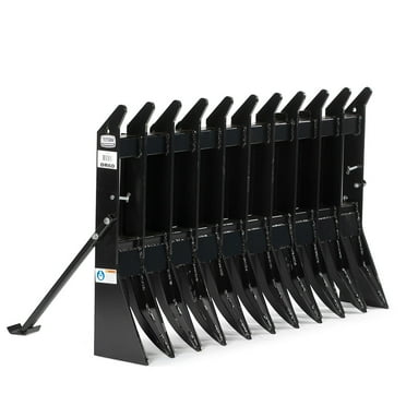 Titan Attachments Root Rake Tractor Attachment, 60in Wide, Universal Quick Tach Hookup