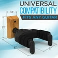 thumbnail image 3 of Pyle Usa Guitar Wall Hanger Mount Stand with Auto-Lock, Stringed Instrument Hook Holder with Real Wood Base., 3 of 6