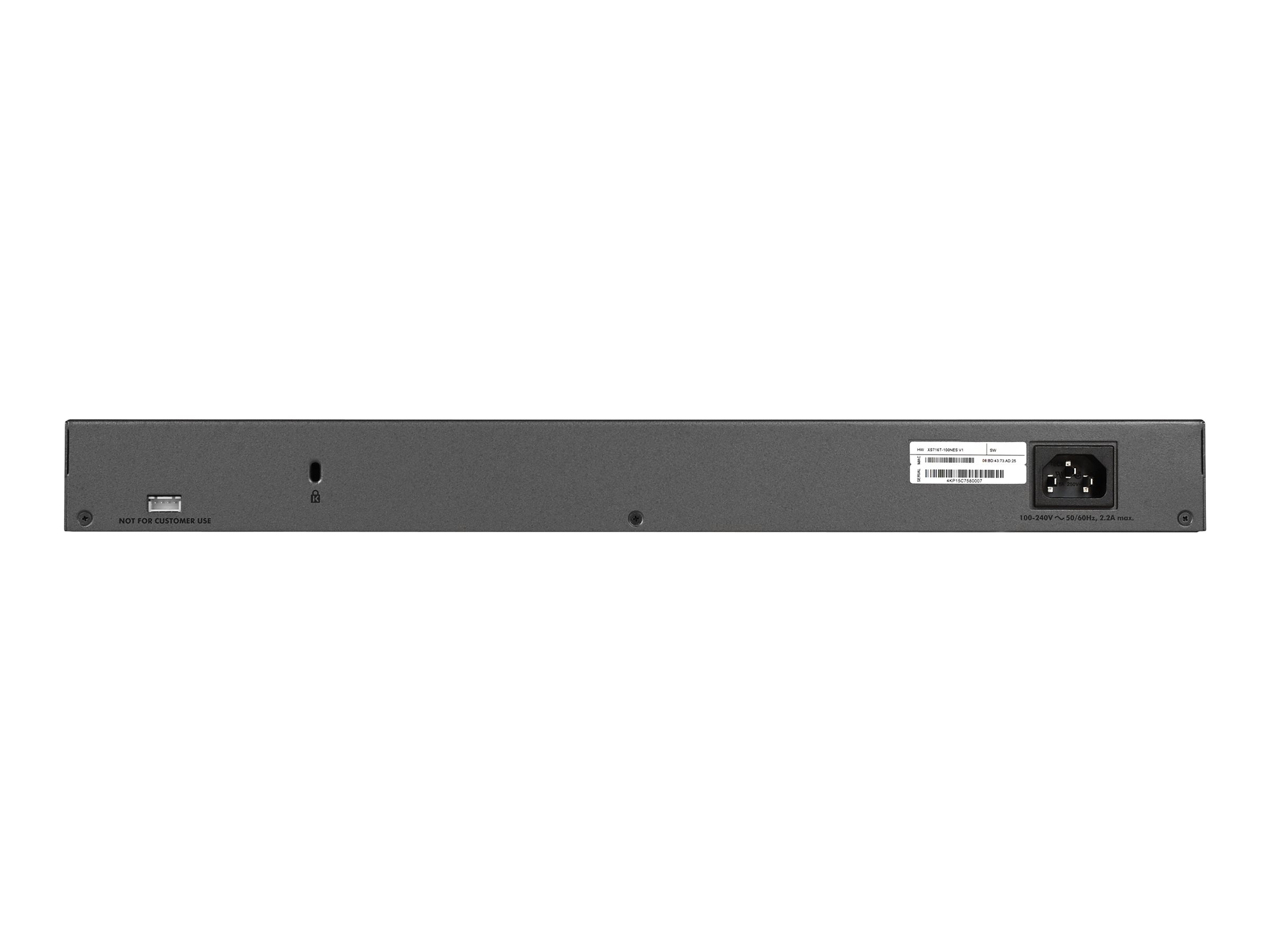 NETGEAR ProSAFE XS716T - switch - 16 ports - smart - rack-mountable - image 4 of 4