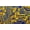 Golden Yellow & Blue, variant on Plumeria Flower Polyester Sarong | Islands Fabric