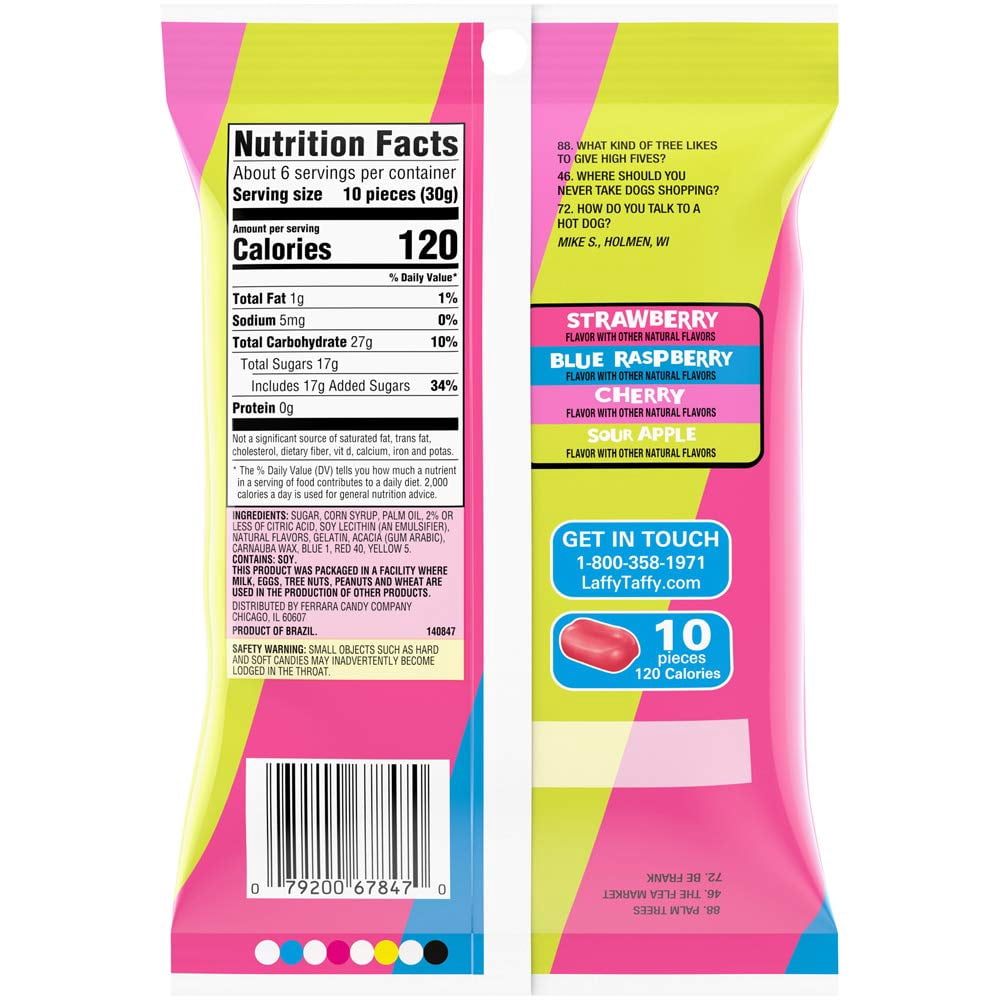 Laffy Taffy Laff Bites Candy, 4.2oz