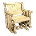 thumbnail image 1 of Montana Woodworks 19" Handcrafted Transitional Wood Glider in Gold, 1 of 4