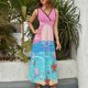 thumbnail image 2 of Vestido Largo Sin Mangas Para Mujer, Beach Starfish Traje Informal Para Cumpleaños, Verano, 2 of 5
