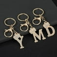 thumbnail image 4 of letter Keychain,Decorative Keychain,name keychain Initial gold 26 Letters A-Z Pendant Handbag Bag Decoration, 4 of 6