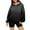 Dark Gray, variant on Chiccall Womens Oversized Gradient Hoodies Fall Casual Long Sleeve Loose Fit Hooded Sweatshirts with Pocket