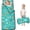 Mixed Breed Dog and Coffee Blue, variant on Animal Paw Prints Rainbow Pattern Teens Toddler Nap Mat with Pillow, Sleeping Mat Bag for Preschool Daycare 59"x22"