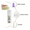 thumbnail image 4 of Dispensador De Jabón  Bloosom Líquido Despachador De Champú Gel 2 Pzs Blanco, 4 of 4