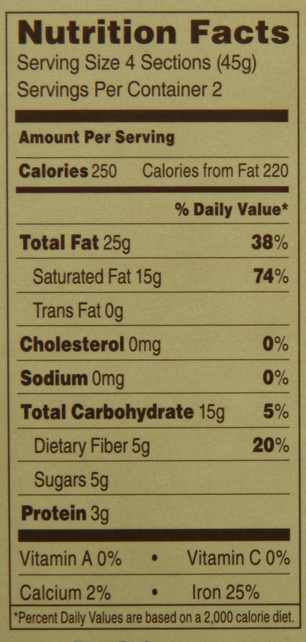Ghirardelli Nutrition Facts Dark Chocolate Runners High Nutrition