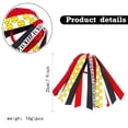 thumbnail image 2 of Cheerleading Hair Ribbons and Streamers for Sports Events, Athletic Hair Ties for Team Competitions and Spirited Performances, Colorful Ribbon Sets, 10 Pcs, 2 of 7