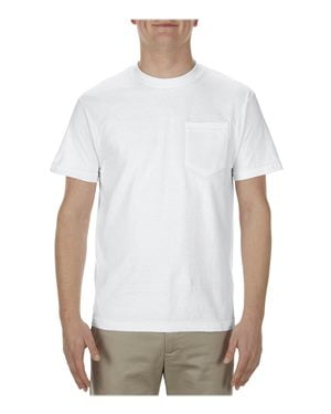 ALSTYLE Classic Pocket T-Shirt 1305 White 3XL