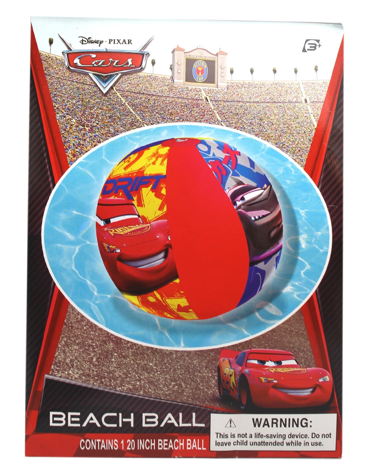 Lightning McQueen Drifting Pro Red/Orange Colored Kids Beach Ball