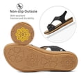 thumbnail image 5 of Ecetana Sandals for Women Dressy Comfortable Summer Beach Casual Elastic Strap Flat Sandals, 5 of 7