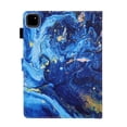 thumbnail image 7 of Dteck Case for iPad Pro 11-in. (M4) 2024 Release,Magnetic Leather Pattern Card Slots Wallet Smart Case Shockrpoof Rubber Kickstand Cover for iPad Pro 11" 2024,Blue Marble, 7 of 7