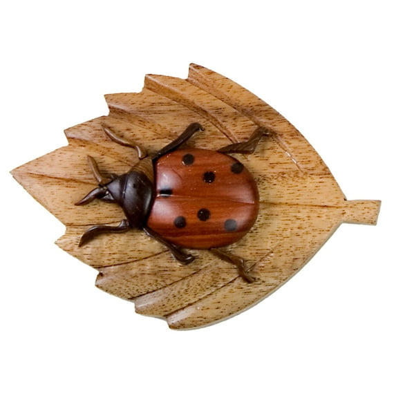 Ladybug Wooden Magnet