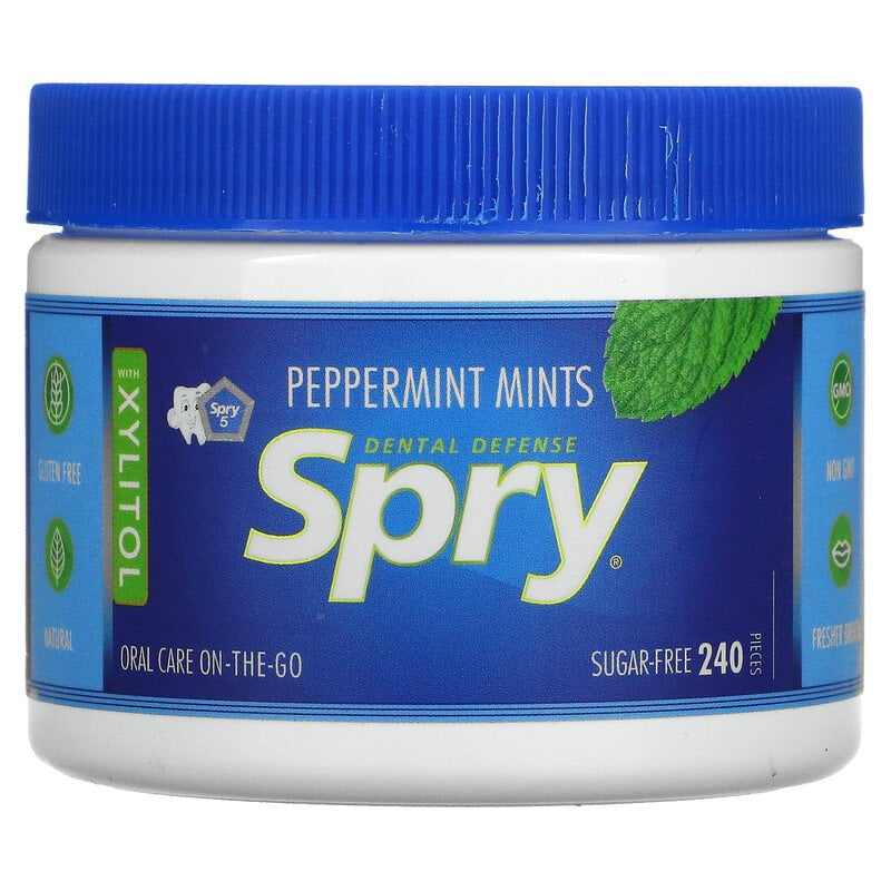 Xlear Spry Power Peppermints Sugar Free 240 Count