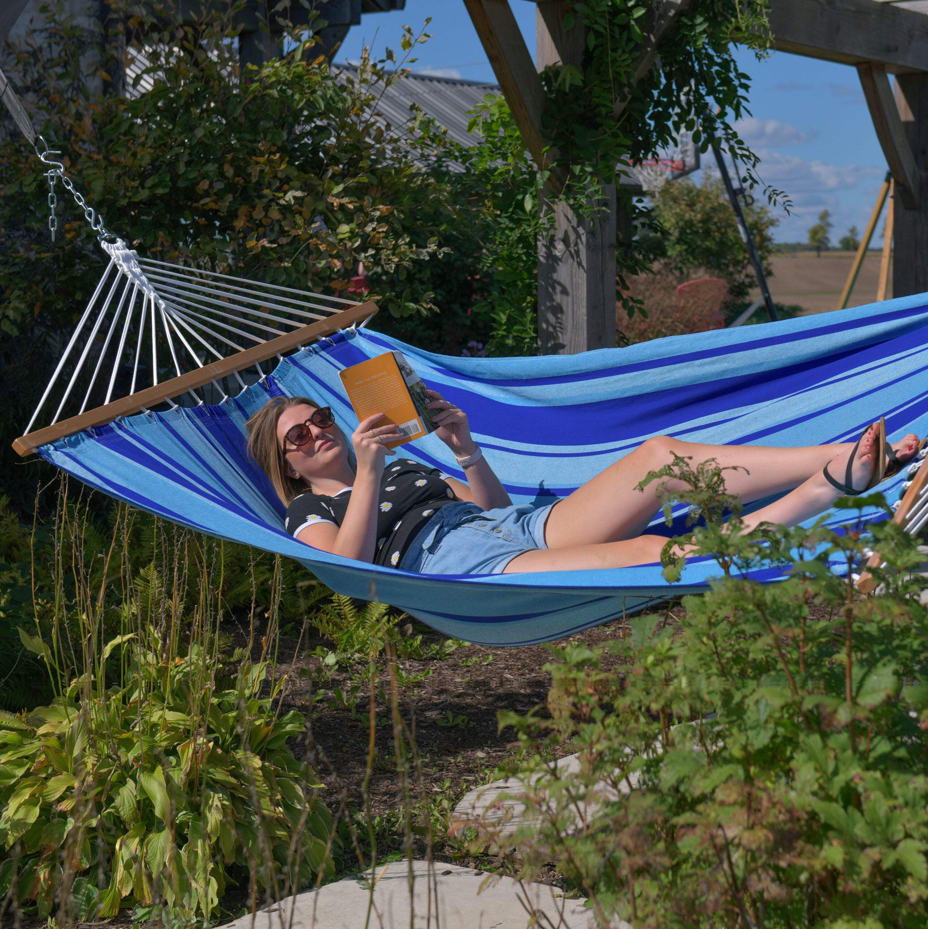 Cotton Spreader Bar Hammock (Double)