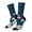2 Black-2, variant on Astronaut With USA Flag Print Adult Socks for Men & Women,Calf Socks, Ankle Socks,Boots Socks,Breathable Casual Sock,Unisex Crew Socks