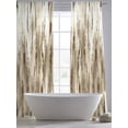 thumbnail image 5 of Brown Beige Vintage Sheer Curtains 96 Inch Length 2 Panels Set - Light Filtering Window Treatments, Retro Abstract Art Rod Pocket Semi Curtains for Living Room/Bedroom/Kitchen Décor, 104"W x 96"L, 5 of 7