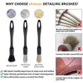 thumbnail image 2 of Car Detailing Brush Kit, Auto Boar Hair Detail Brush Set Automotive Interior Exterior No Scratch Microfiber Detailing Brushes for Cleaning Air Vents, Engine Bays, Dashboard, Seats & Wheels, 2 of 5