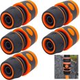 thumbnail image 1 of Garden Hose Connector Kit 1/2" Hose Connector Hose Connector Quick Hose Connector Hose Connector Kit Connector Kit 1/2" Hose Connector 5 Pieces for Garden and House Faucet, 1 of 5