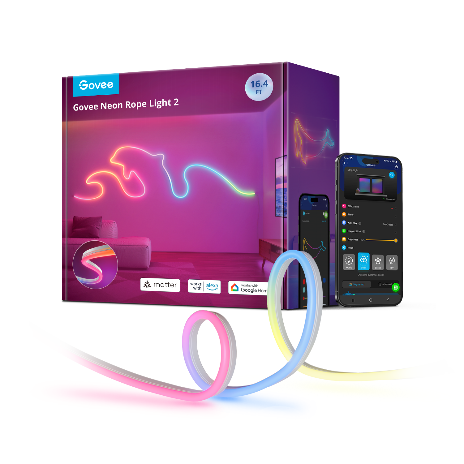 Philips Hue Play Gradient LED Light Tube Compact, Sync Box Bridge