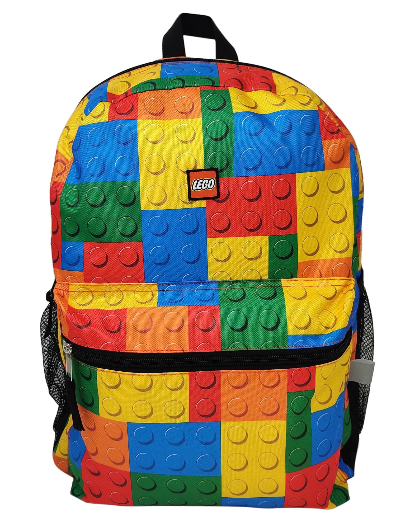 Zelfrespect aspect begaan Lego Backpack 16" Multi-Color Bricks Bag Front & Side Hydration Pockets -  Walmart.com