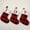 R, variant on XMMSWDLA Comeon Christmas Stockings, 7 Inch Embroidered Initial Letter Knit Mini Cute Red with White Cuffs for Home Family Fireplace Hanging Xmas Holiday Party Decor Gift S