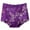 Dark Purple, variant on Women's Floral Lace High Waist Panties Full Coverage Mesh Breathable Transparent Panties Soft Elastic Underwear Dark Blue XXXL