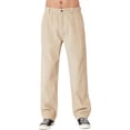 thumbnail image 1 of Cotton On Mens Dyed Garment Straight Leg Casual Pants, white, 38W x 30L, 1 of 1
