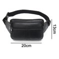 thumbnail image 2 of FloreceBien Riñonera de cuero para hombres y mujeres, riñonera suave y duradera para correr, caminar, trotar, senderismo, 2 of 5