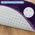 thumbnail image 3 of ZENELESS 4x4ft Fluffy Shaggy Round Rugs for Girls Boys Baby Kids Bedroom,Grape Purple Plush Shaggy Carpet for Living Room,Nursery Room,Bedroom, 3 of 8