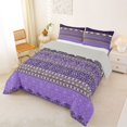thumbnail image 2 of jejeloiu Rustic Western Damask King Size Comforter Sets For Men Women,Retro Victorian Print Comforters King Size,Purple Beige,Light Gray Reversible,3 Pieces,1 Comforter and 2 Pillowcases, 2 of 7