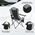 thumbnail image 2 of 2 Pack Folding Camping Chairs, Heavy Duty Portable Outdoor Chairs for Adults, Adjustable Angled Backrest, Supports Up to 350lbs, with Carry Bag, 2 of 9