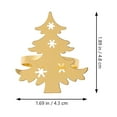 thumbnail image 2 of 4 Pcs Christmas Tree Napkin Metal Holiday Holders Electroplated Buckle Table Decor for Banquet and Western Food, 2 of 6