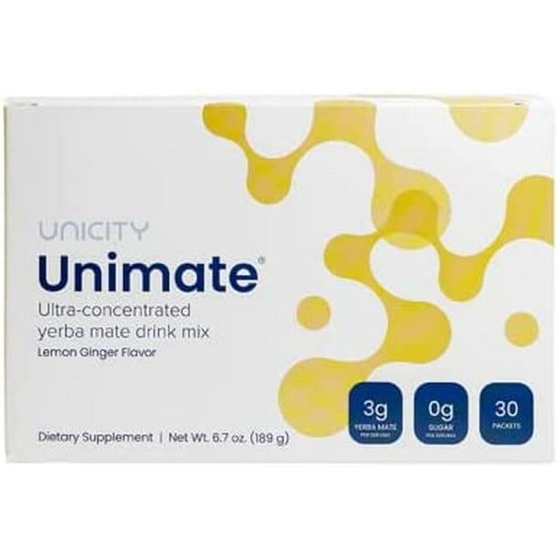 UNICITY UNIMATE LEMON GINGER (10 SACHETS)