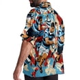 thumbnail image 3 of Football Men's Casual Short Sleeve Button Down Shirts - Printed Summer Beach Tops for Men and Women, 3 of 6