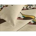 thumbnail image 4 of Ambesonne Guitar Quilted Bedspread Set 3 Pcs, Abstract Funk Instrument, King Size, Sand Brown Multicolor, 4 of 5