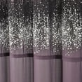 thumbnail image 4 of Lush Decor Shimmer Sequins Shower Curtain Purple/Black Single 70x72, 4 of 8