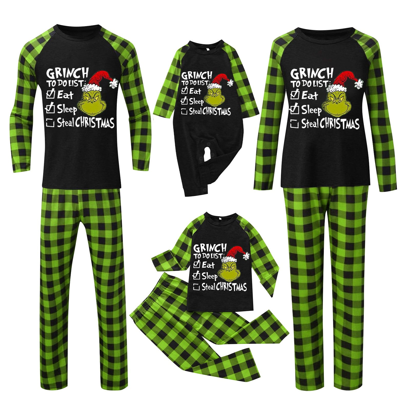 Pjs The Grinch Christmas Pyjamas Grinch Big And Tall Men Christmas
