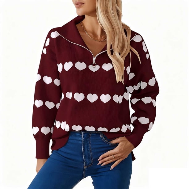 HongQid Womens Pullover Sweaters Long Sleeve Crewneck Casual Loose Knit Jumper Tops