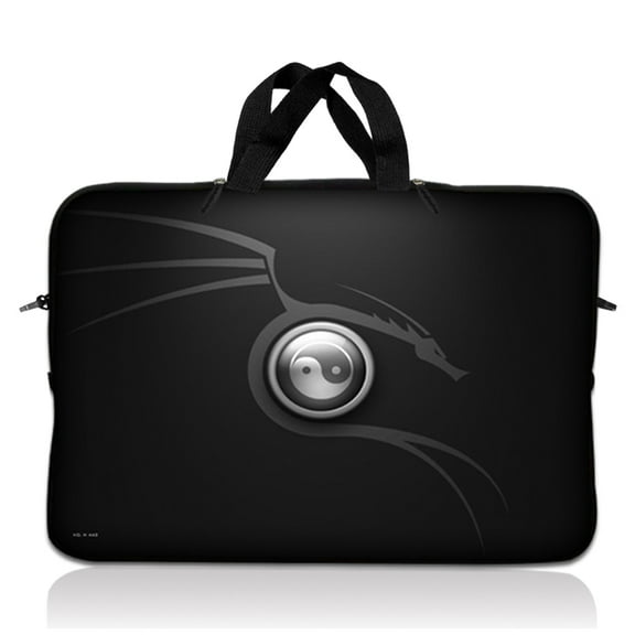 LSS 12.3 inch Laptop Sleeve Bag with Handle for 11" 11.6" 12" Acer, Asus, Dell, Hp, Sony, Toshiba - Ying Yang Black