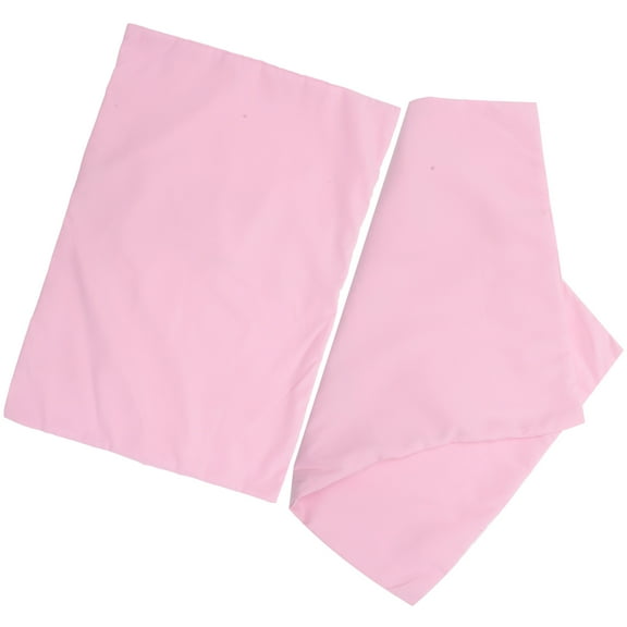 LOLIPPYY 2Pcs Pink Travel Pillow Case Cover with Envelope Closure Soft Comfortable Fabric for Home Use