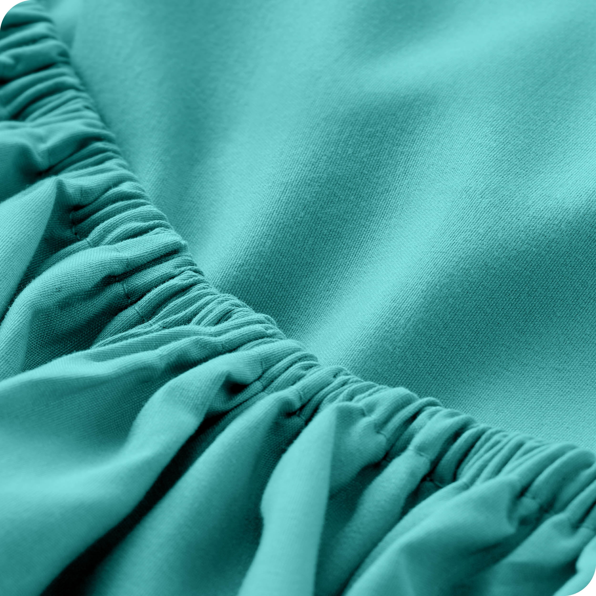 Bare Home Turquoise Microfiber Sheet Set, Wrinkle Resistant, Deep Pocket, Twin