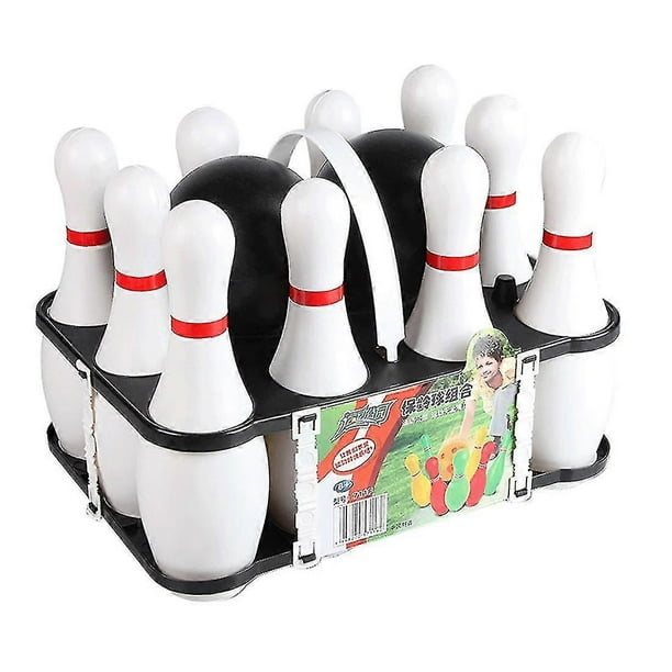 1 Set Bowling Set & Adults 2 Ball With 10 Pins For Family Kids And Adults Backyard Skittles