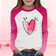 thumbnail image 1 of TaTaai Youth Fashion Printed Pullover Top, Soft Breathable Tee, Long Sleeve Color Block Design for Casual Holiday Wear Gift, 1 of 8