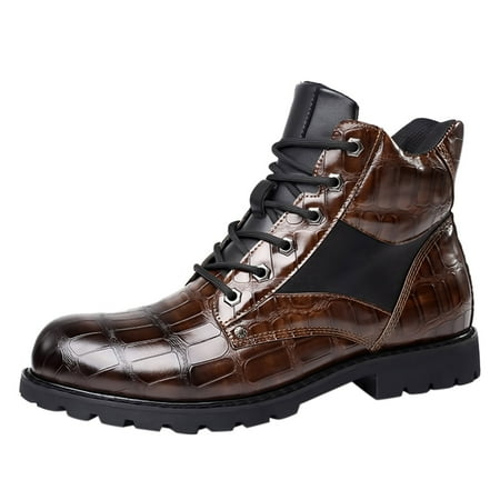 

Qufokar Mens Slippers Stylish Mens Boots Mens Shoes Clic Business Leather Shoes Fashion Retro Casual Comfortable Lace Up Leather Shoes