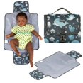 thumbnail image 1 of BabbleRoo Cambiador para bebé - Cómodo cambiador portátil, compacto, cabe en cualquier bolsa de pañales - Ligero y suave con lindos diseños, bolsillos convenientes, soporte adicional para la cabeza -, 1 of 5